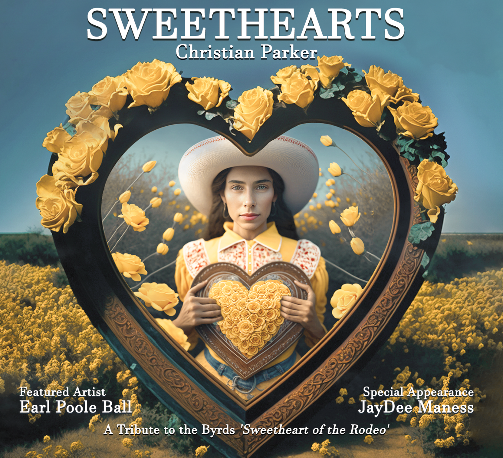 Sweethearts A Tribute to the Byrds album cover by Christian Parker