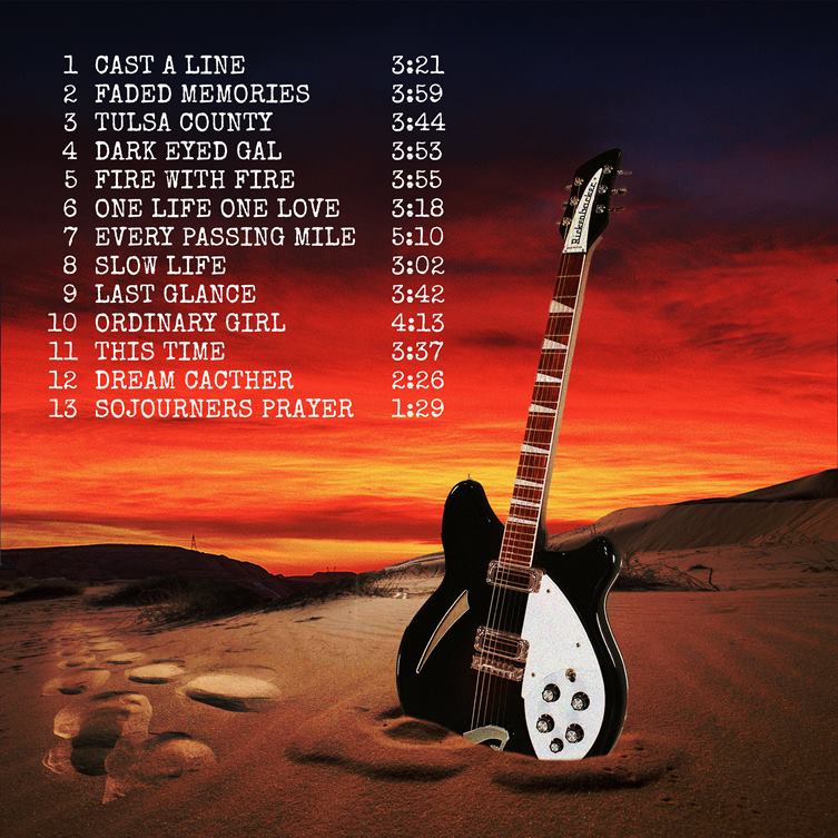 Every Passing Mile back cover tracklist by Christian Parker