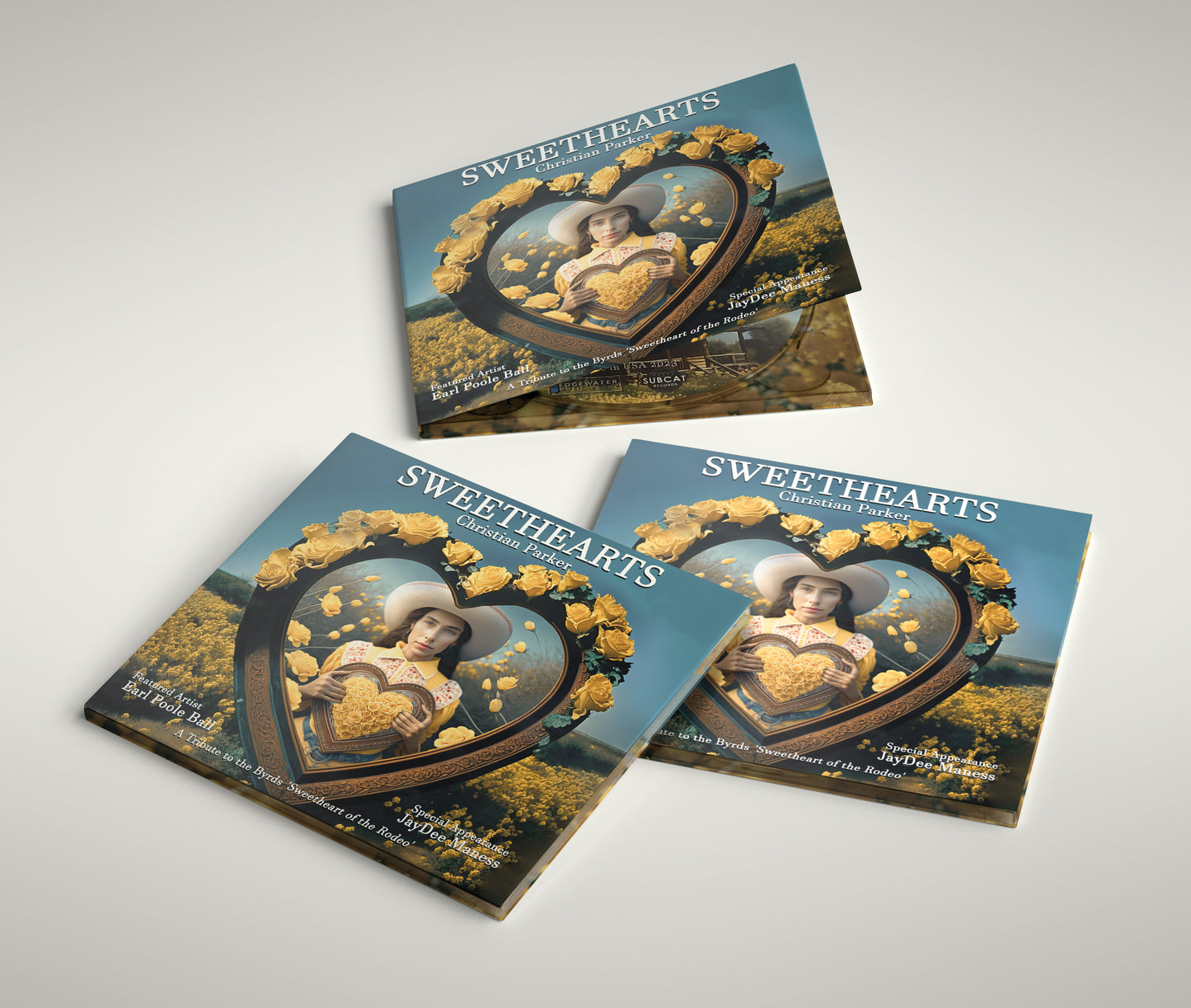 Sweethearts CD and LP packaging by Christian Parker