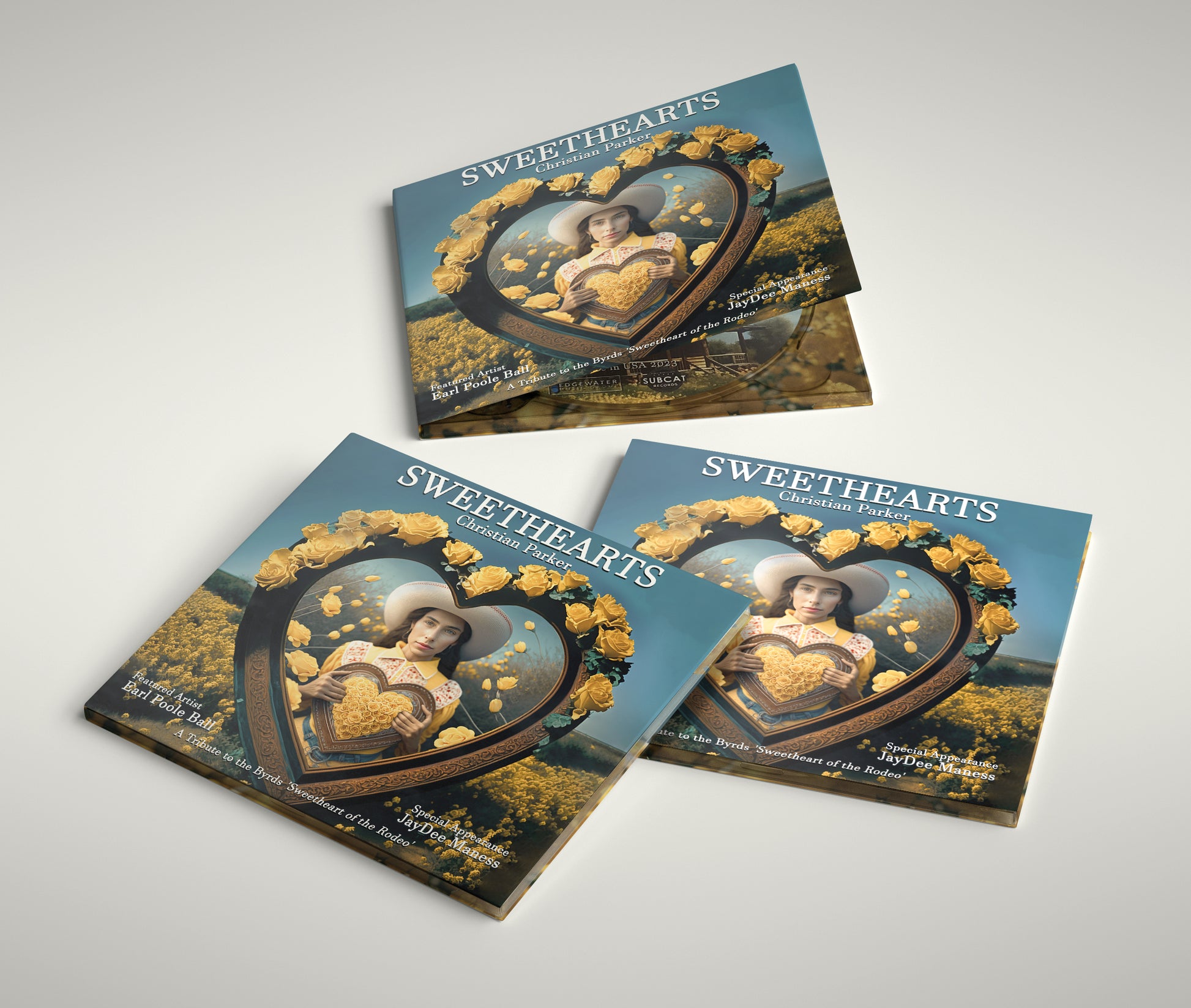 Sweethearts CD and LP packaging by Christian Parker