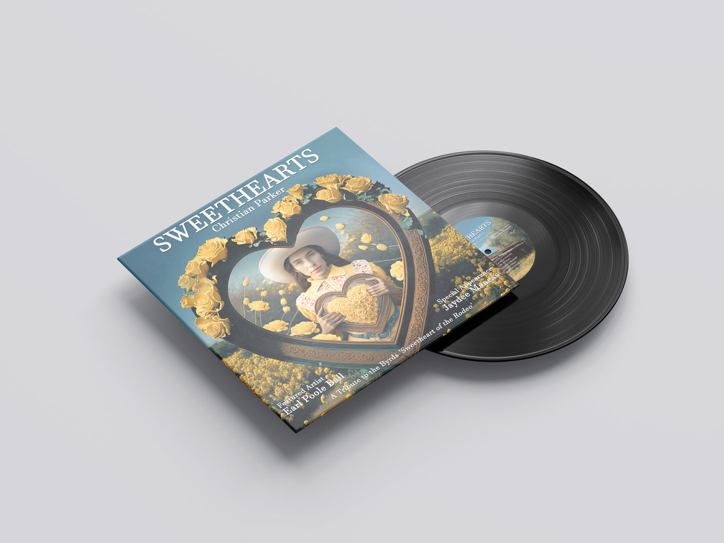 Sweethearts vinyl LP sleeve by Christian Parker